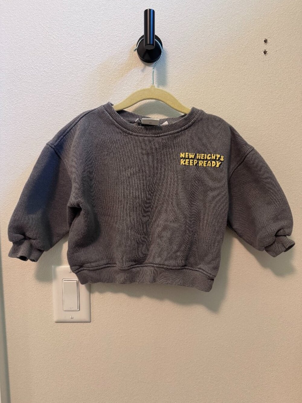 Zara Kids "New Heights Keep Ready" Graphic Sweatshirt - Size 3T